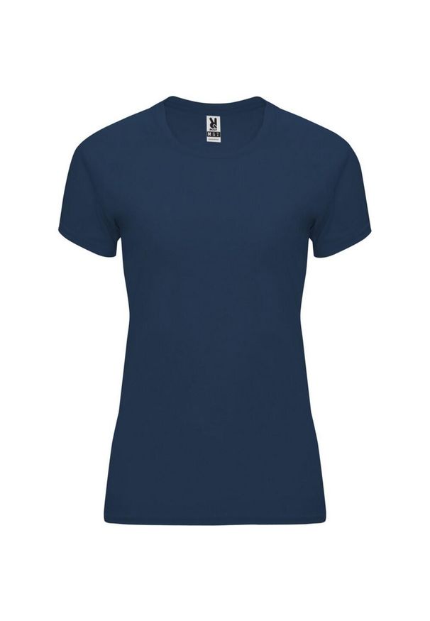 ROLY - Damska Koszulka Sportowa Z Krótkim Rękawem Bahrain. Kolor: niebieski. Długość rękawa: krótki rękaw. Długość: krótkie. Sport: turystyka piesza