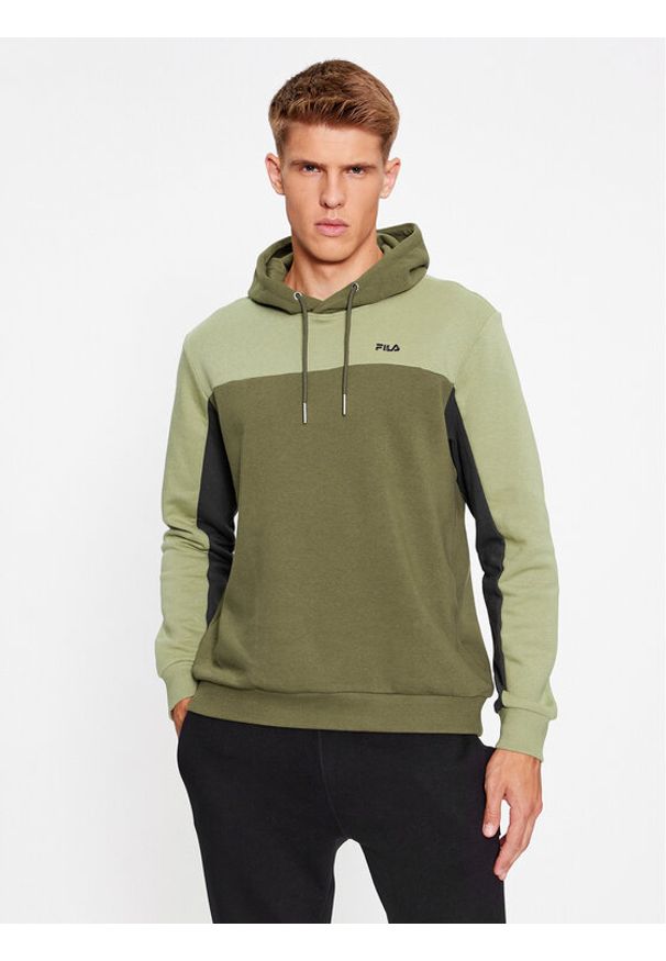 Fila Bluza FAM0501 Zielony Regular Fit. Kolor: zielony. Materiał: bawełna