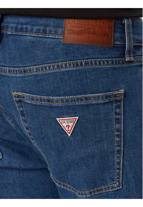 Guess Jeans Jeansy M6RA0F D6325 Niebieski Skinny Fit. Kolor: niebieski