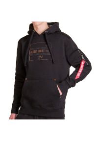 Alpha Industries - ALPHA INDUSTRIES 2TONE RUBBER HOODIE > 19831403. Materiał: guma, poliester, bawełna. Wzór: aplikacja. Styl: klasyczny, elegancki #1