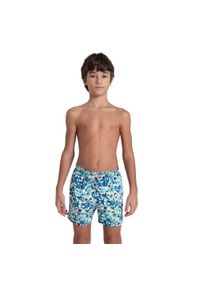 Spodenki chłopięce szorty kąpielowe na basen plażę Arena Beach Boxer. Kolor: niebieski, biały, wielokolorowy #1