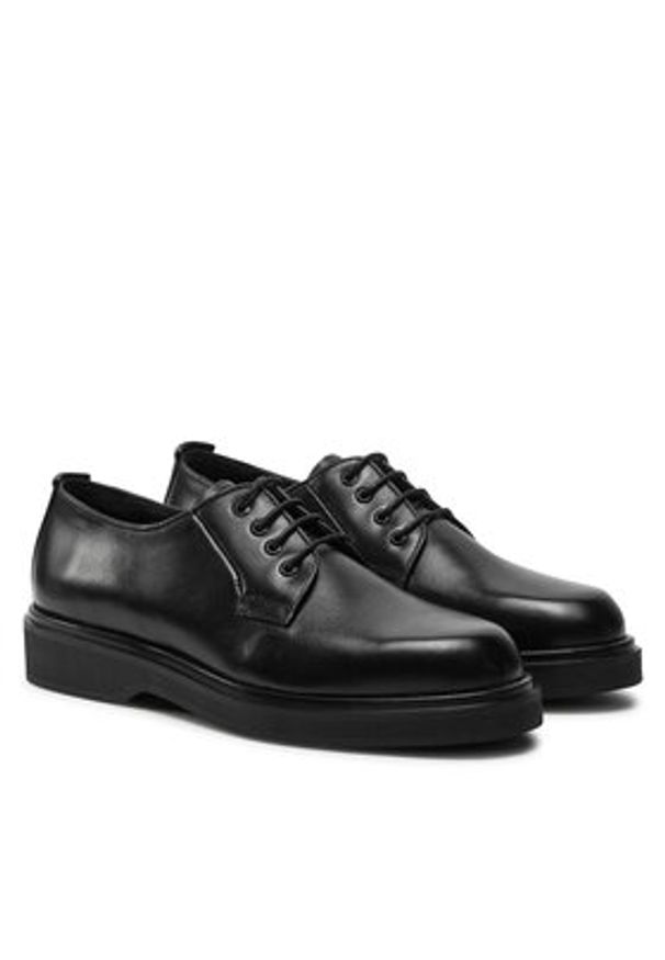 Calvin Klein Półbuty Lace Up - Lth HW0HW02278 Czarny. Kolor: czarny. Materiał: skóra