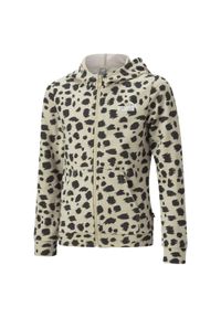 Dres dla dzieci Puma ESS+ ANIMAL AOP. Kolor: beżowy. Materiał: dresówka