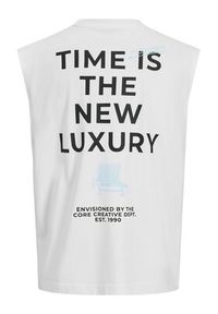 Jack & Jones Tank top Eterna 12295670 Biały Loose Fit. Kolor: biały. Materiał: bawełna #2