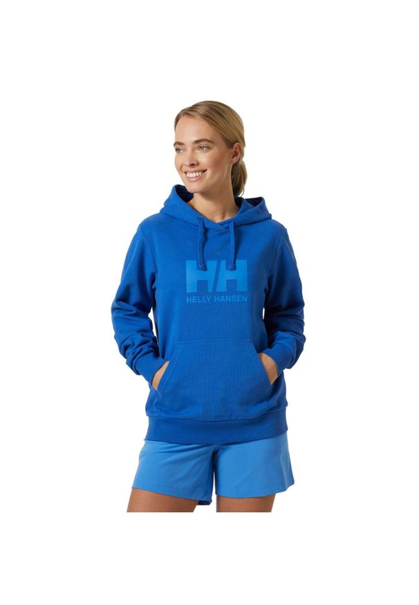 Damska bluza z kapturem z logo Helly Hansen 2.0. Typ kołnierza: kaptur. Kolor: niebieski