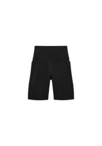 GIRLFRIEND COLLECTIVE - Damskie szorty z wysoką talią Girlfriend Collective Moss. Kolor: czarny. Materiał: materiał. Sport: kolarstwo #1