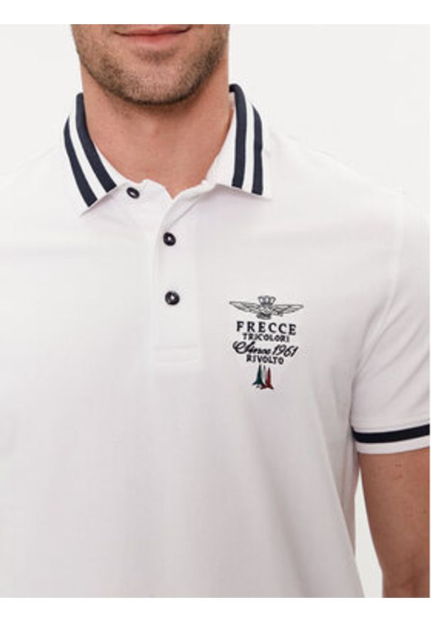 Aeronautica Militare Polo 241PO1758P191 Écru Regular Fit. Typ kołnierza: polo. Materiał: bawełna