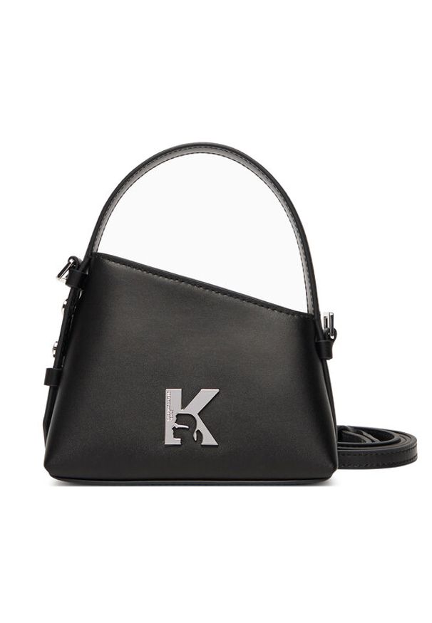 Karl Lagerfeld Jeans Torebka A3W30289 Czarny. Kolor: czarny. Materiał: skórzane