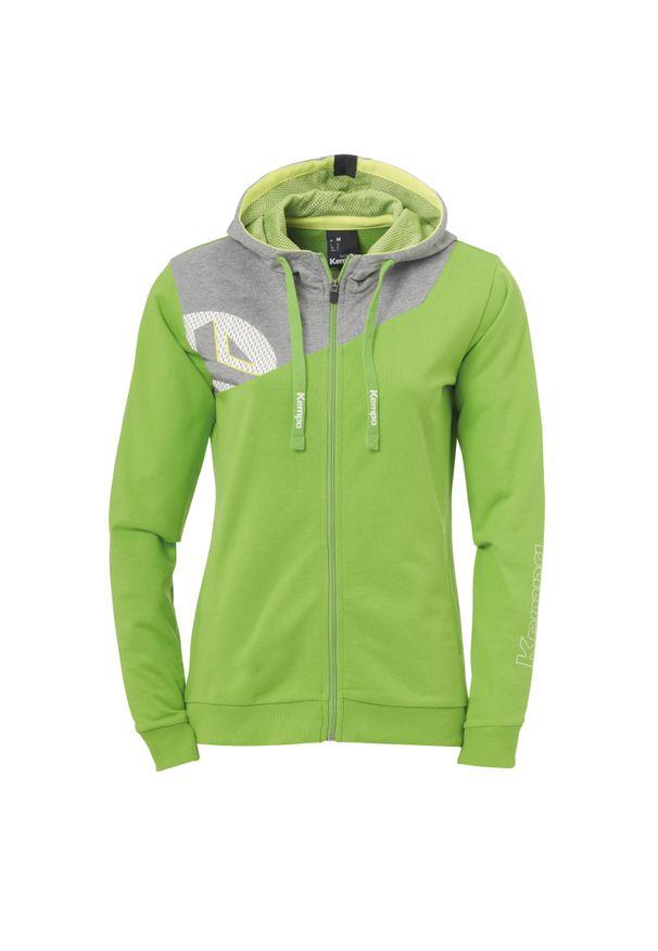 KEMPA - Damska kurtka z kapturem Kempa Core 2.0. Typ kołnierza: kaptur. Kolor: wielokolorowy, szary, zielony. Sport: fitness, piłka ręczna