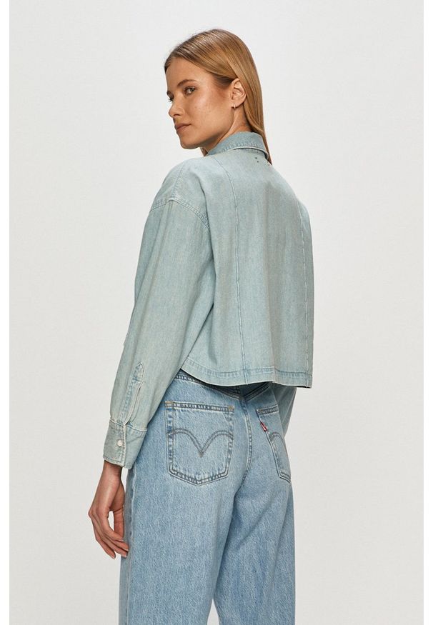Levi's® - Levi's - Koszula. Okazja: na spotkanie biznesowe. Kolor: niebieski. Materiał: denim. Długość rękawa: długi rękaw. Długość: długie. Styl: biznesowy