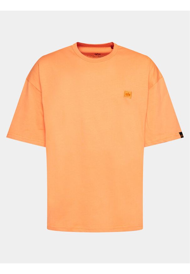 Alpha Industries T-Shirt Essentials 146504 Pomarańczowy Relaxed Fit. Kolor: pomarańczowy. Materiał: bawełna