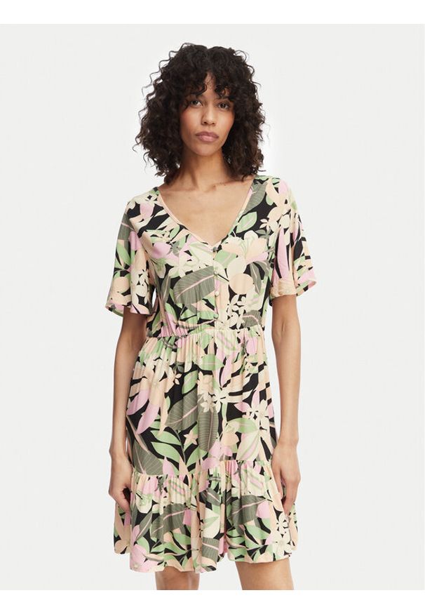 Roxy Sukienka letnia Sea Symphony Again ERJWD03769 Kolorowy Regular Fit. Materiał: wiskoza. Wzór: kolorowy. Sezon: lato
