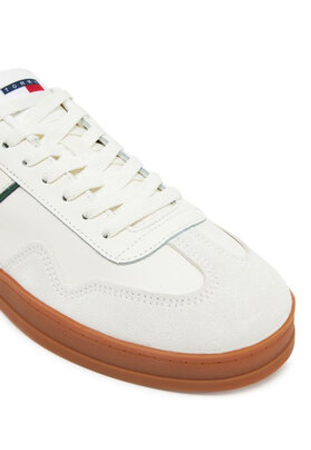 Tommy Jeans Sneakersy The Greenwich Leather EM0EM01571 Écru. Materiał: zamsz, skóra