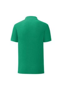 FRUIT OF THE LOOM - Koszulka Polo Męska Iconic. Typ kołnierza: polo. Kolor: zielony