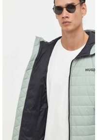 Hugo - HUGO kurtka męska kolor zielony przejściowa. Kolor: zielony #6