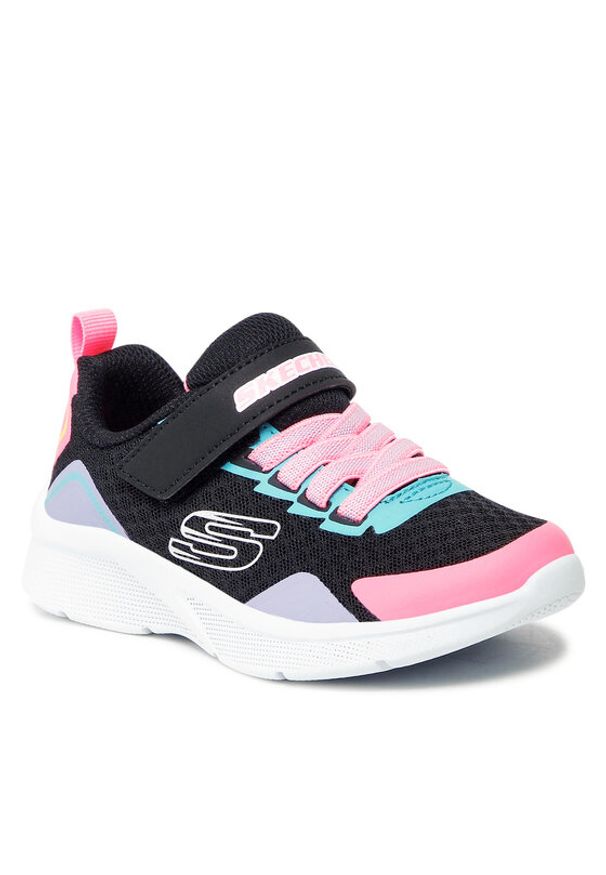 skechers - Skechers Sneakersy Bright Retros 302348L/BKMT Czarny. Kolor: czarny. Materiał: materiał