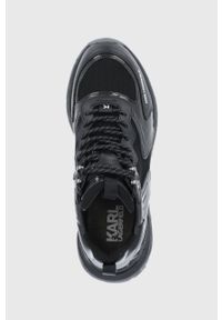 Karl Lagerfeld Buty kolor czarny. Nosek buta: okrągły. Zapięcie: sznurówki. Kolor: czarny. Materiał: guma #5