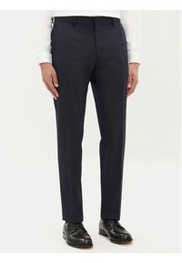 BOSS Garnitur Huge 50534914 Granatowy Slim Fit. Kolor: niebieski. Materiał: syntetyk