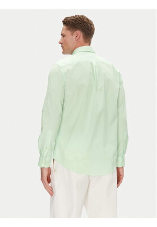 TOMMY HILFIGER - Tommy Hilfiger Koszula MW0MW37550 Zielony Regular Fit. Kolor: zielony. Materiał: bawełna