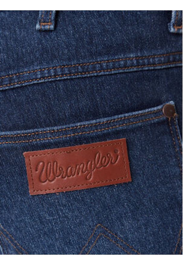 Wrangler Jeansy River 112370922 Granatowy Slim Fit. Kolor: niebieski