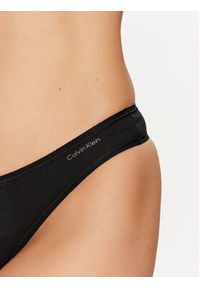 Calvin Klein Underwear Komplet 3 par stringów 000QD5217E Czarny. Kolor: czarny. Materiał: bawełna #3
