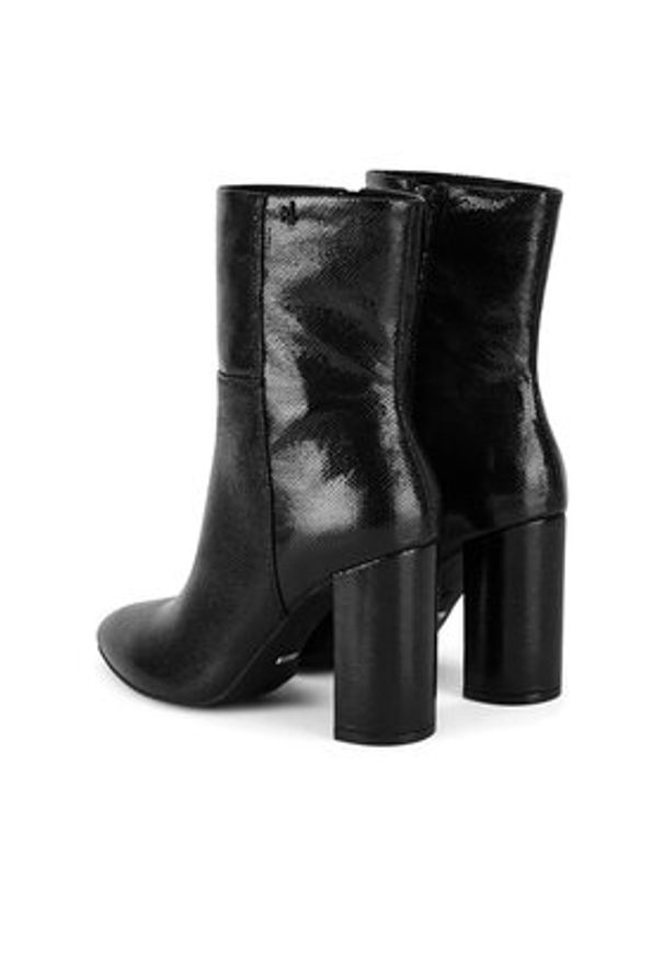 MEXX Botki MI001714343W Czarny. Kolor: czarny. Materiał: skóra