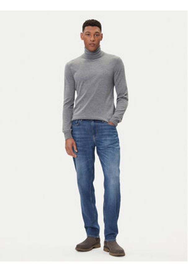 Guess Golf M5BR09 Z0432 Szary Regular Fit. Typ kołnierza: golf. Kolor: szary. Materiał: syntetyk