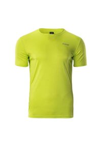 Hi-tec - Koszulka męska Hi-Tec Sibic - zielona, Rozmiar S. Kolor: zielony. Materiał: dzianina, poliester #1