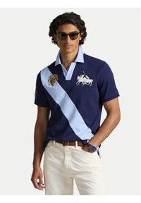 Polo Ralph Lauren Polo 710B14221001 Granatowy Regular Fit. Typ kołnierza: polo. Kolor: niebieski. Materiał: bawełna #1