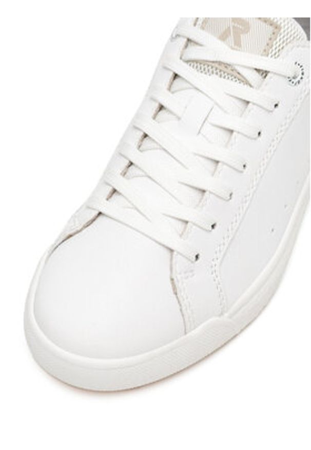Rieker Revolution Lifestyle Sneakersy W1100-80 Biały. Kolor: biały. Materiał: skóra