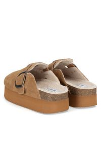 Badura Klapki TS6207-02 Brązowy. Kolor: brązowy. Materiał: skóra, zamsz #5