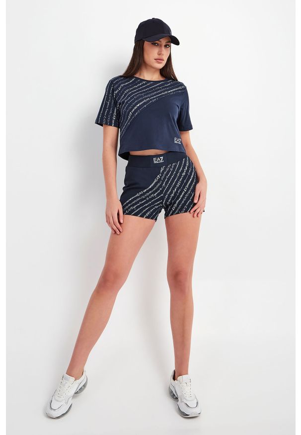EA7 Emporio Armani - T-shirt EA7 EMPORIO ARMANI. Długość: krótkie. Wzór: geometria