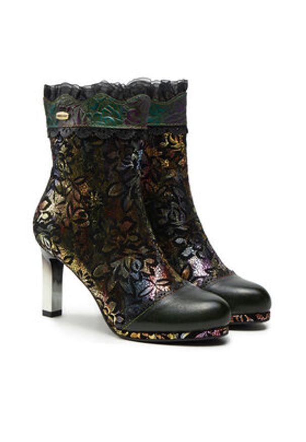 Laura Vita Botki Hicao 42 Zielony. Kolor: zielony. Materiał: skóra