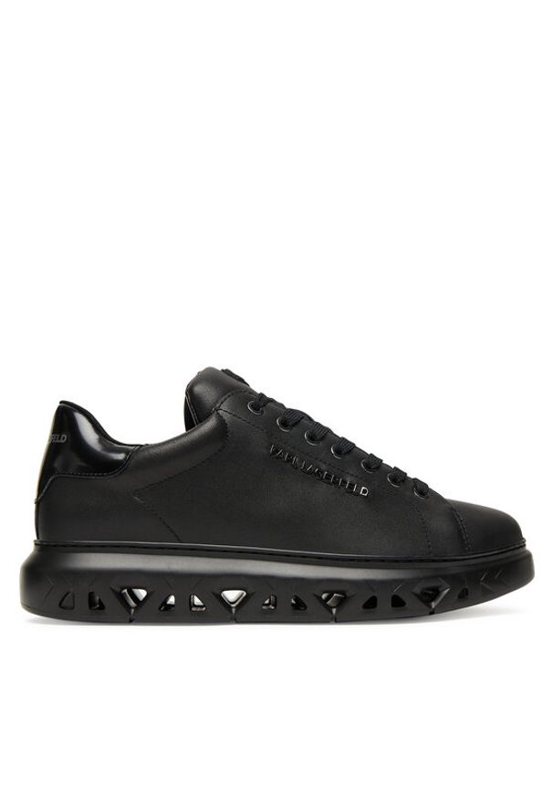 Karl Lagerfeld - KARL LAGERFELD Sneakersy KL54519A Czarny. Kolor: czarny. Materiał: skóra