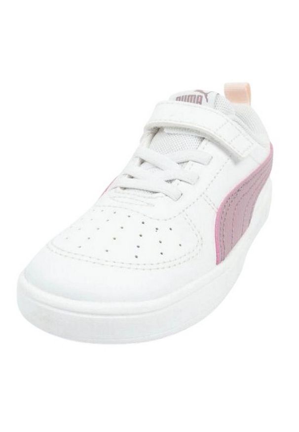 Puma - Dziecięce/Trenery Rickie. Kolor: różowy, biały, wielokolorowy. Sport: turystyka piesza