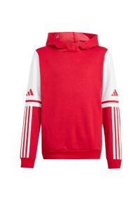 Adidas - Bluza dla dzieci adidas Squadra 25 Sweat Hoody. Kolor: biały, czerwony, wielokolorowy