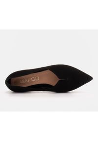 Marco Shoes Czarne Baleriny damskie Marco 1285P z wycięciem. Kolor: czarny #8