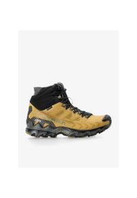LA SPORTIVA - Buty turystyczne męskie La Sportiva Ultra Raptor II Mid Leather GTX. Wysokość cholewki: za kostkę. Zapięcie: sznurówki. Kolor: brązowy. Materiał: materiał, syntetyk, tkanina. Szerokość cholewki: normalna