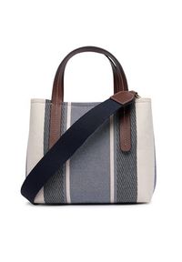 TOMMY HILFIGER - Tommy Hilfiger Torebka Th City Mini Satchel Jacquard AW0AW18732 Niebieski. Kolor: niebieski #4