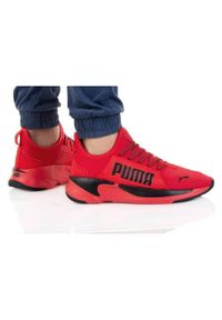 Buty do chodzenia męskie Puma Softride Premier. Zapięcie: sznurówki. Kolor: czerwony, czarny, wielokolorowy. Materiał: tkanina, materiał. Szerokość cholewki: normalna. Sport: turystyka piesza