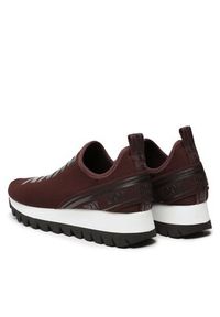 DKNY Sneakersy Abbi K3299730 Bordowy. Kolor: czerwony. Materiał: materiał #4