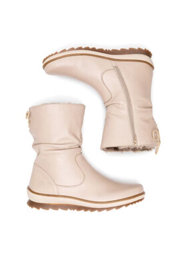 Remonte Botki R8471-80 Biały. Kolor: biały. Materiał: skóra