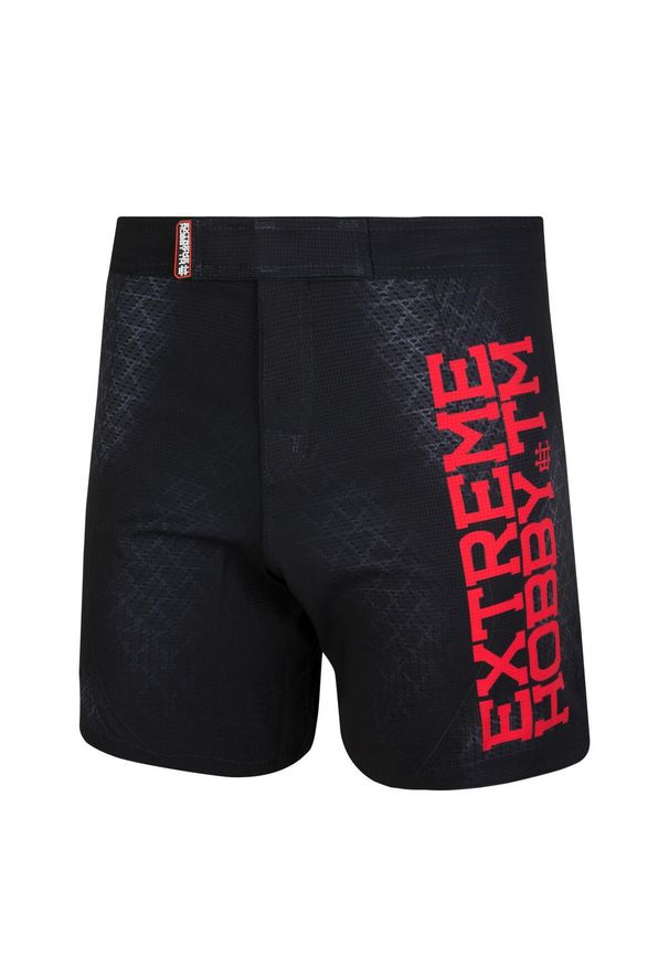 Spodenki Sportowe Męskie na trening i siłownię EXTREME HOBBY BLACK ARMOUR. Kolor: czarny. Materiał: elastan, poliester. Sport: fitness