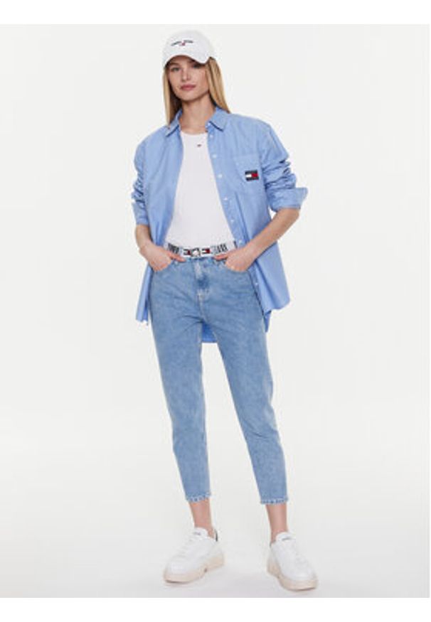 Tommy Jeans Jeansy Izzie DW0DW15047 Niebieski Slim Fit. Kolor: niebieski