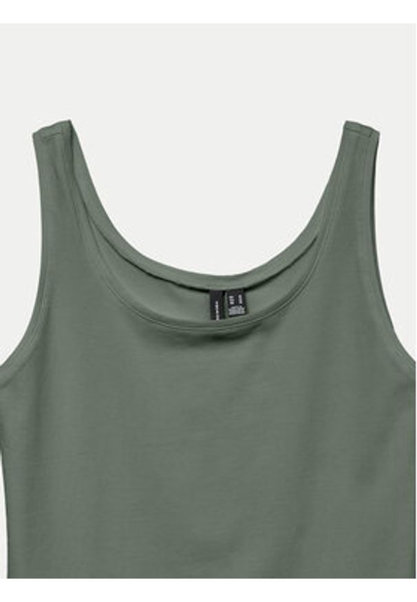 Vero Moda Top Lulu 10326294 Zielony Regular Fit. Kolor: zielony. Materiał: bawełna