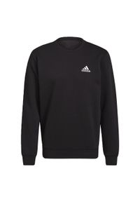 Adidas - Essentials Fleece Sweatshirt. Kolor: biały, wielokolorowy, czarny