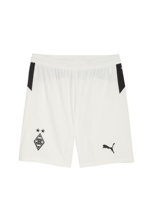 Puma - Męskie szorty Borussia Mönchengladbach 25/26 PUMA Warm White Black. Kolor: czarny, biały, wielokolorowy. Materiał: tkanina. Sport: fitness, piłka nożna