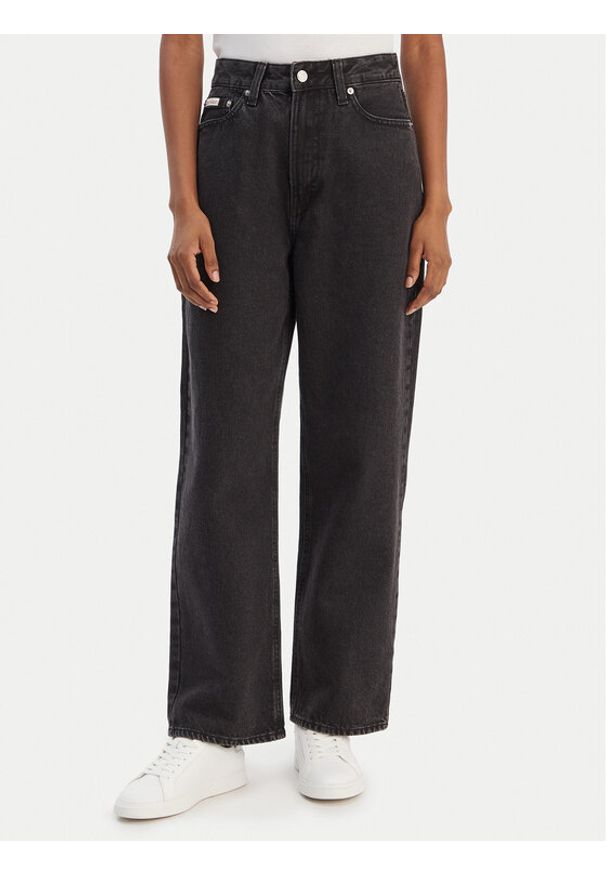 Calvin Klein Jeans Jeansy LV047E627G Czarny Barrel Fit. Kolor: czarny