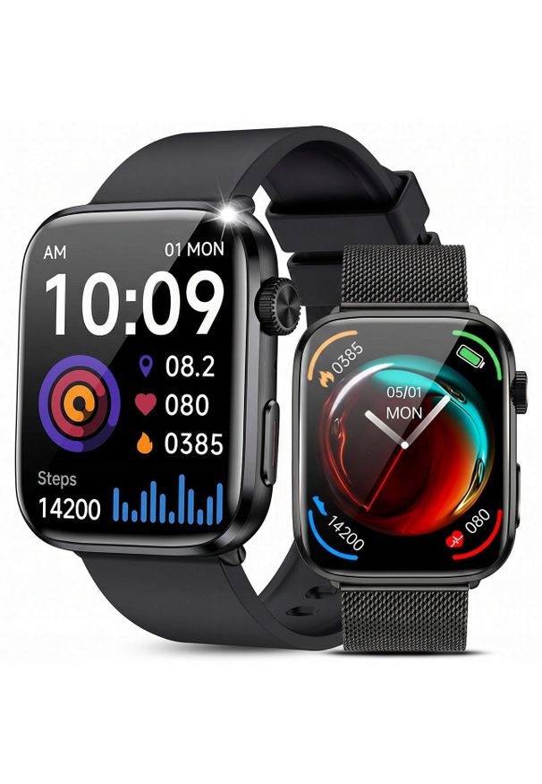 Smartwatch JG Smart ZEGAREK DAMSKI SMARTWATCH ROZMOWY SMS MENU PL CIŚNIENIE TĘTNO TLEN 2 PASKI. Rodzaj zegarka: smartwatch