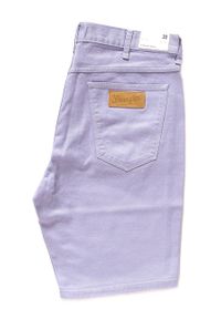 Wrangler - SPODENKI WRANGLER 5 POCKET SHORT HEIRLOOM LILAC W14CLV33C 112126607. Materiał: jeans. Wzór: aplikacja #4